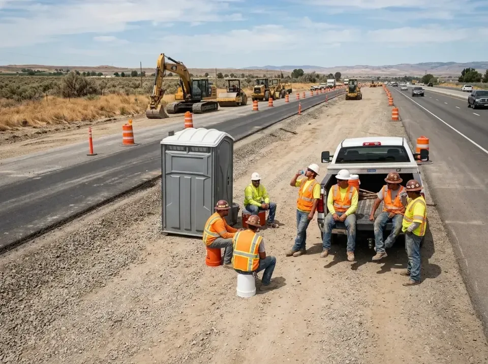 highway-road-construction-crew-007 — frequently asked questions, Porta Potty and Restroom Rentals in Olney, IL